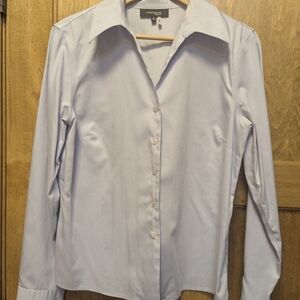 Jones New York Light Blue Button-Up Shirt